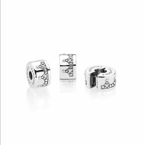 Authentic Pandora Dazzling Crown Clip - Picture 6 of 9